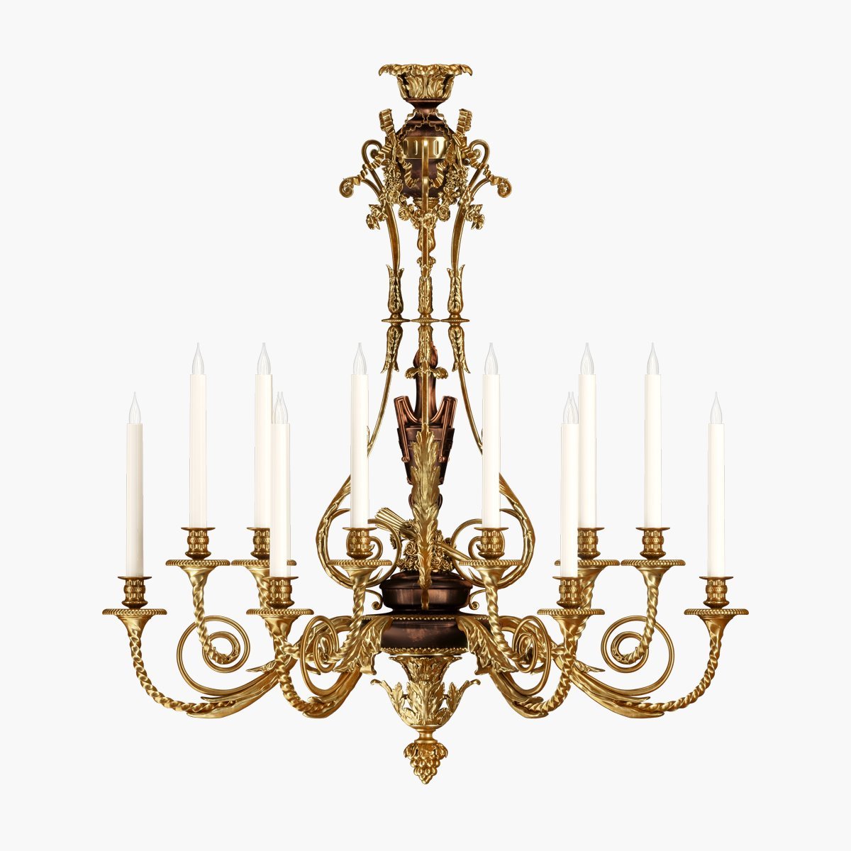 Napoleon bronze gold chandelier