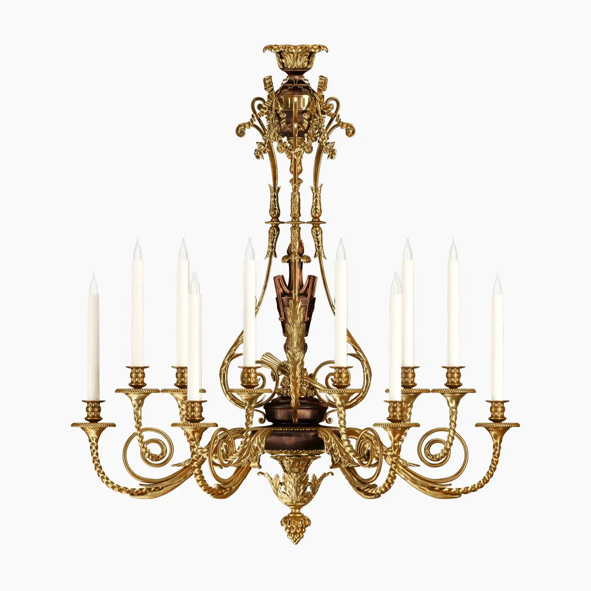 CHANDELIER LOUIS XVI NAPOLEON-18 - Ombres et Facettes