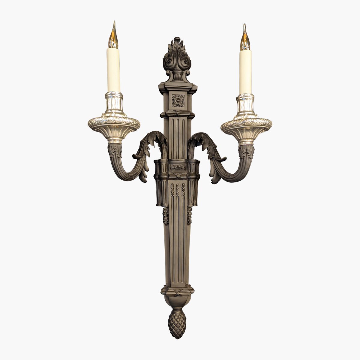 APPLIQUE LOUIS XVI-2 NOIR ET ARGENT