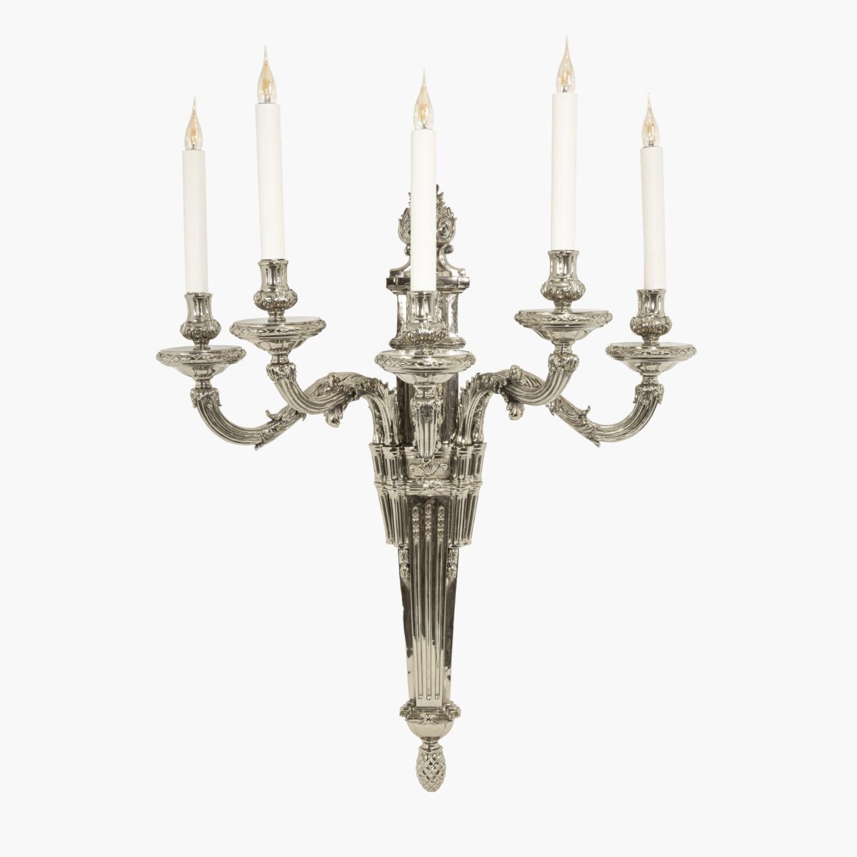 Applique LOUIS XVI NICKEL 5 bras