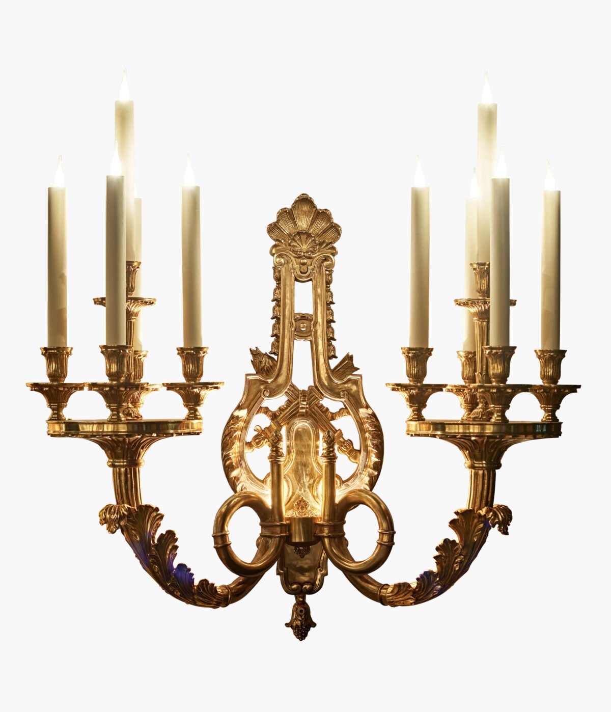 wall lamp ermitage 10 lights bronze