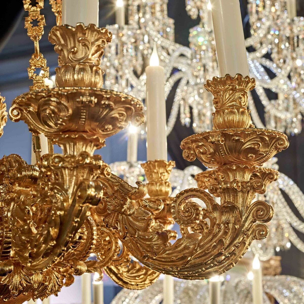 Detail 02 Lustre Windsor 10 bras - Chandelier Windsor 10 arms