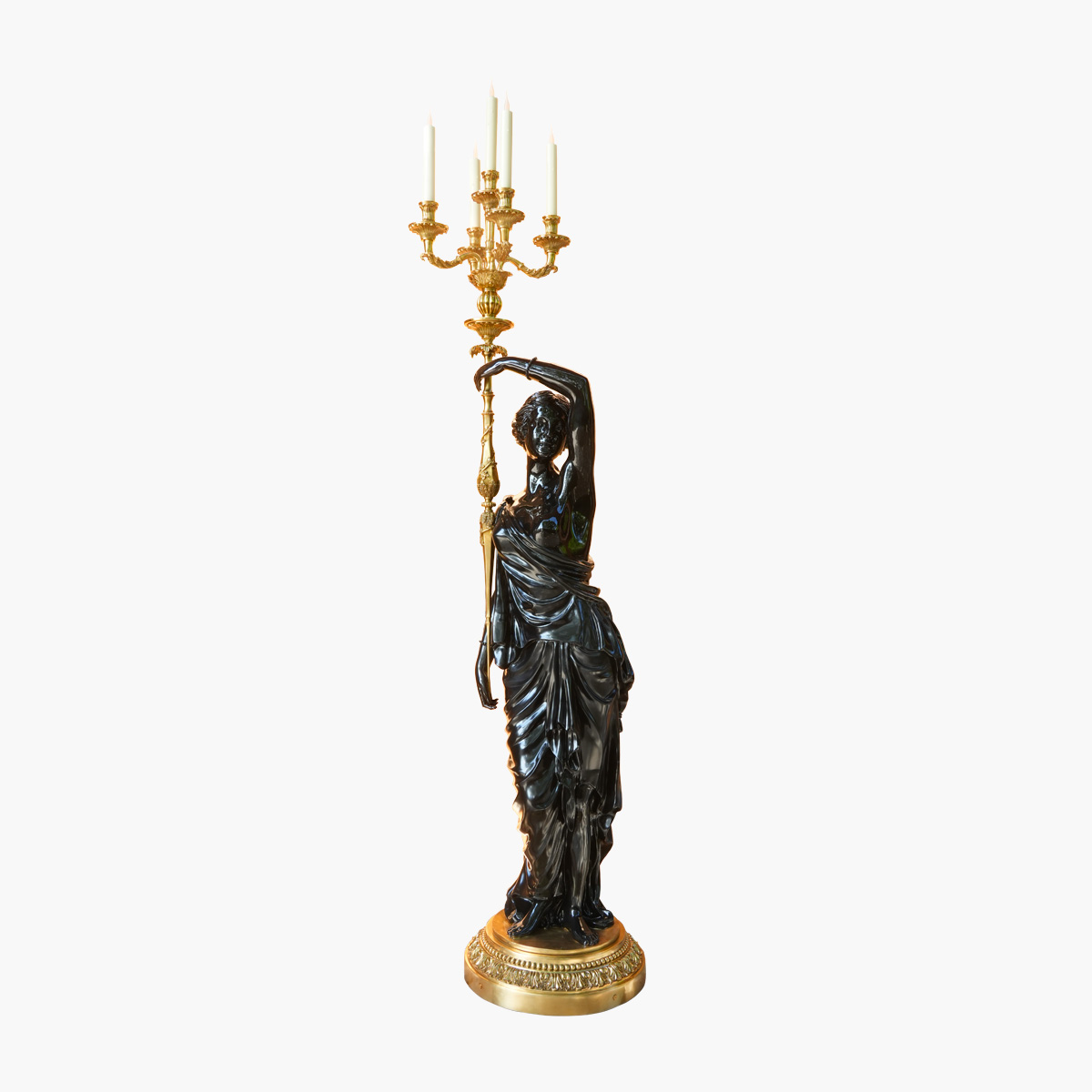 Candélabre02 Statue H185x56 5 bras