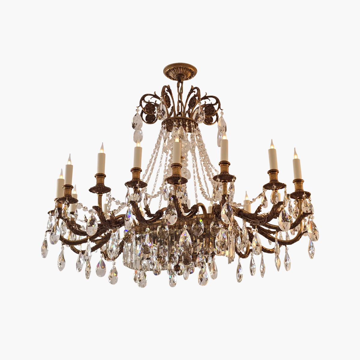 Lustre Crillon Oval 75x110 16 bras