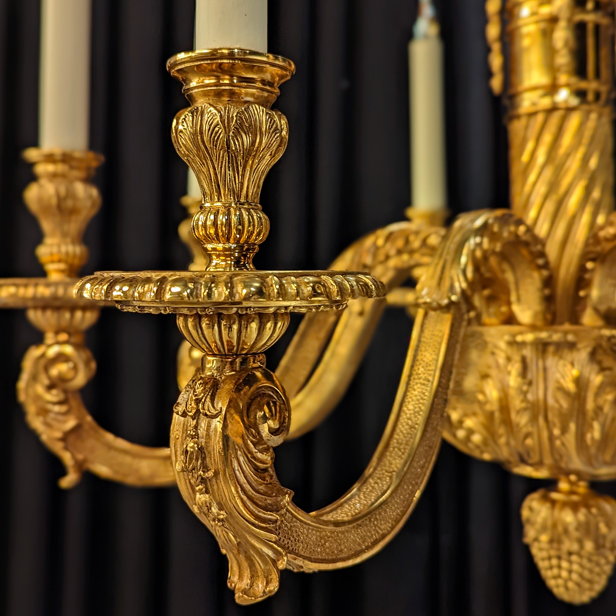 detail01 lustre dauphin 8 bras