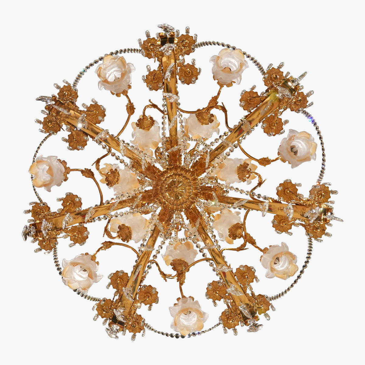 Detail 01 Lustre Napoleon III 100x150 63 lights