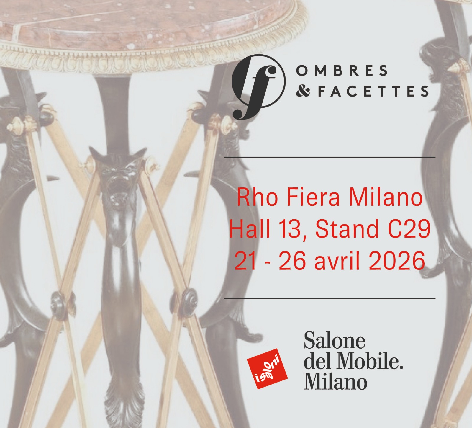 Ombres et Facettes exposera au Salone del mobile 2026 à Milan - Ombres ...