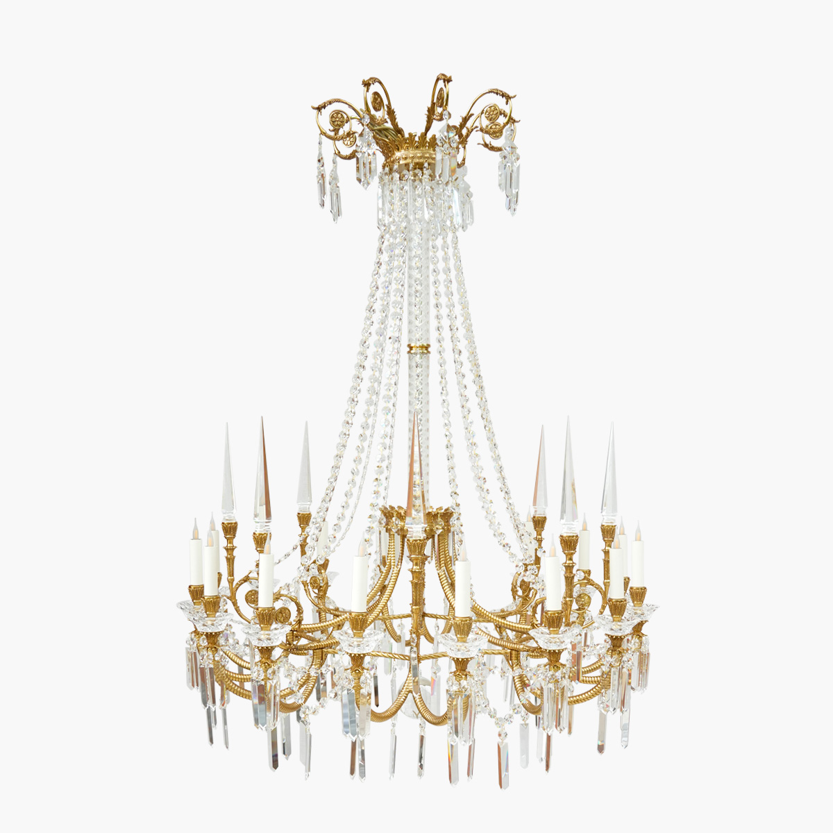 Lustre corde H140x110 16 bras