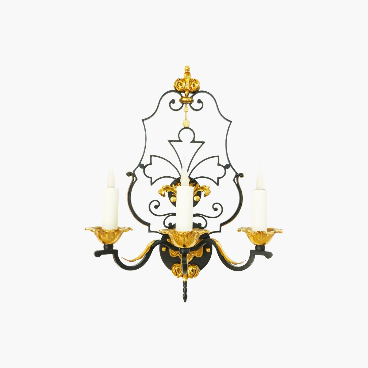 APPLIQUE FLEUR DE LYS H50x35x22 3 BRAS