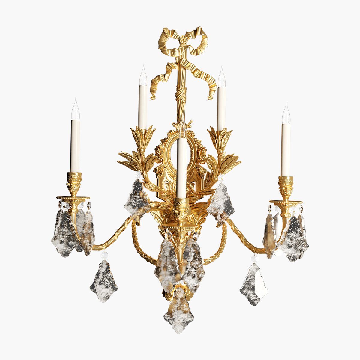 WALL LAMP RAMBOUILLET-5 WITH CRYSTAL
