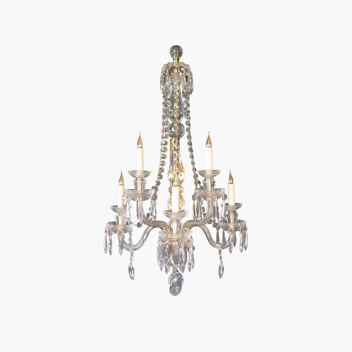 Applique cristal 104x60 5 bras or