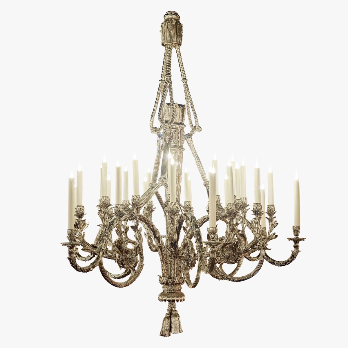 lustre bronze carquois nickel 30 lumières