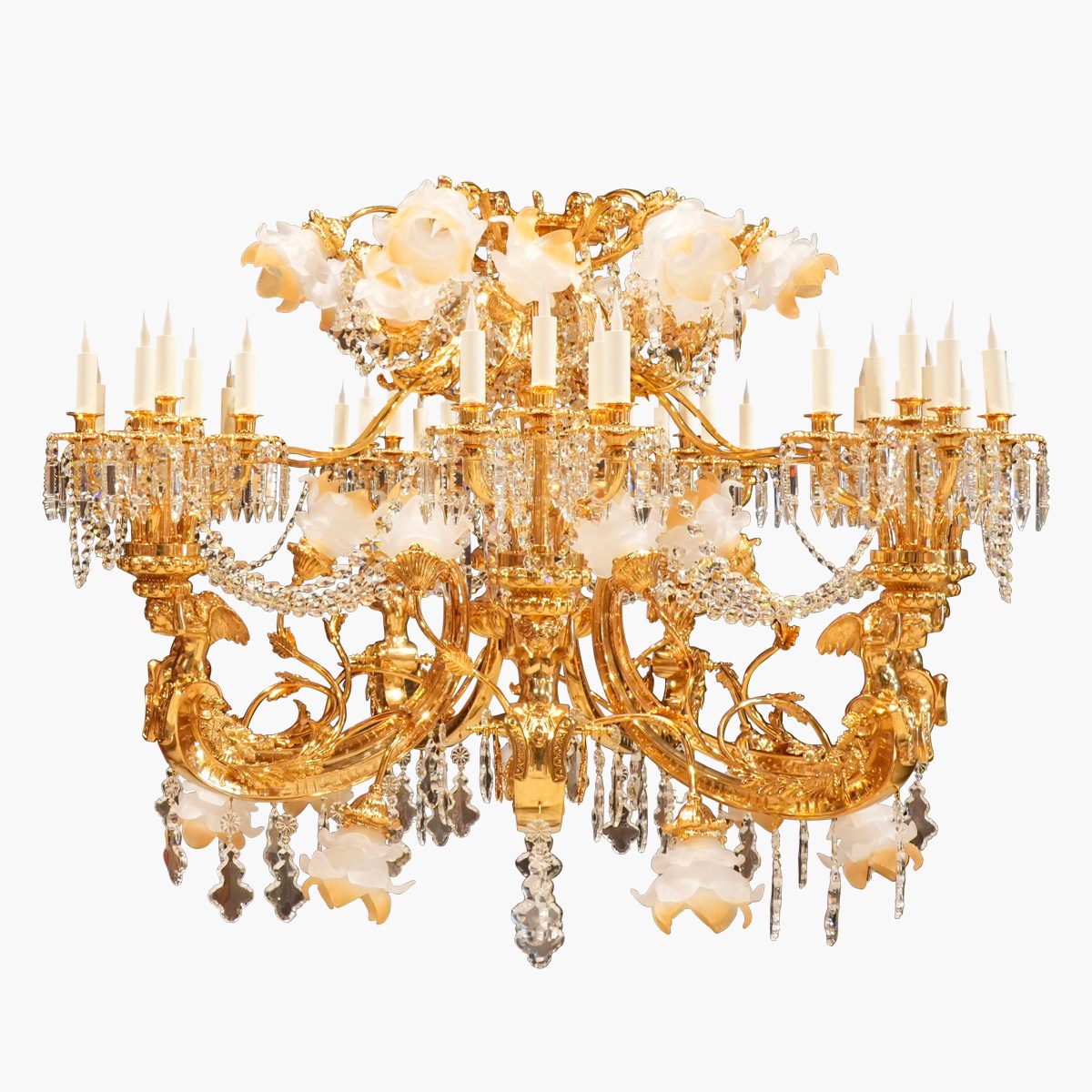 Lustre Napoleon III 100x150 63 lights