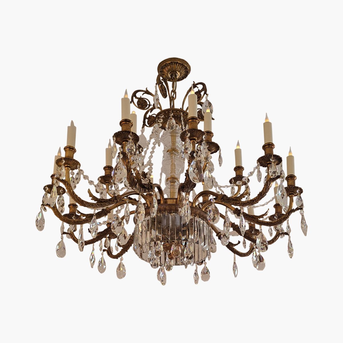 Lustre Crillon Rond 75x100 18 bras