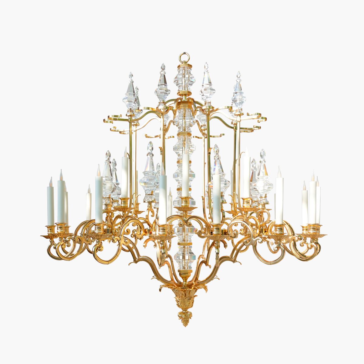 Lustre chaumont nu 140x130 24 bras