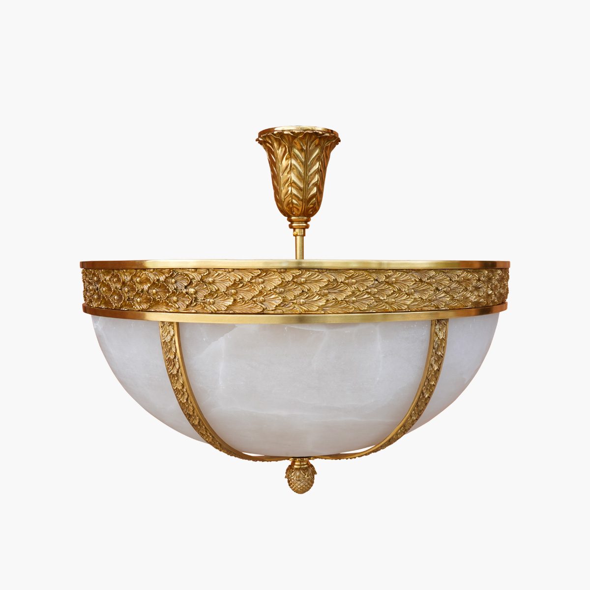 Plafonnier alabaster H61x65 6 bras